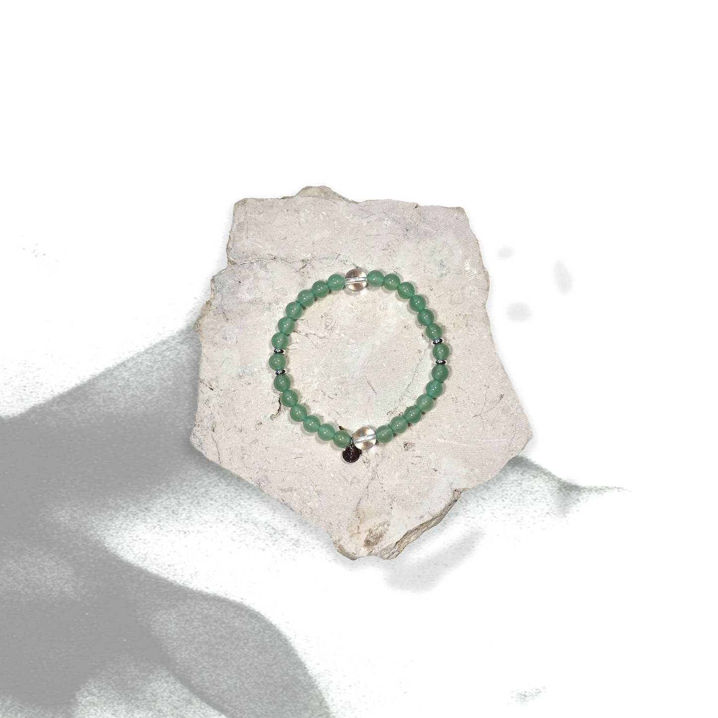 Spring Verse Crystal Bracelet Aventurine Clear Quartz