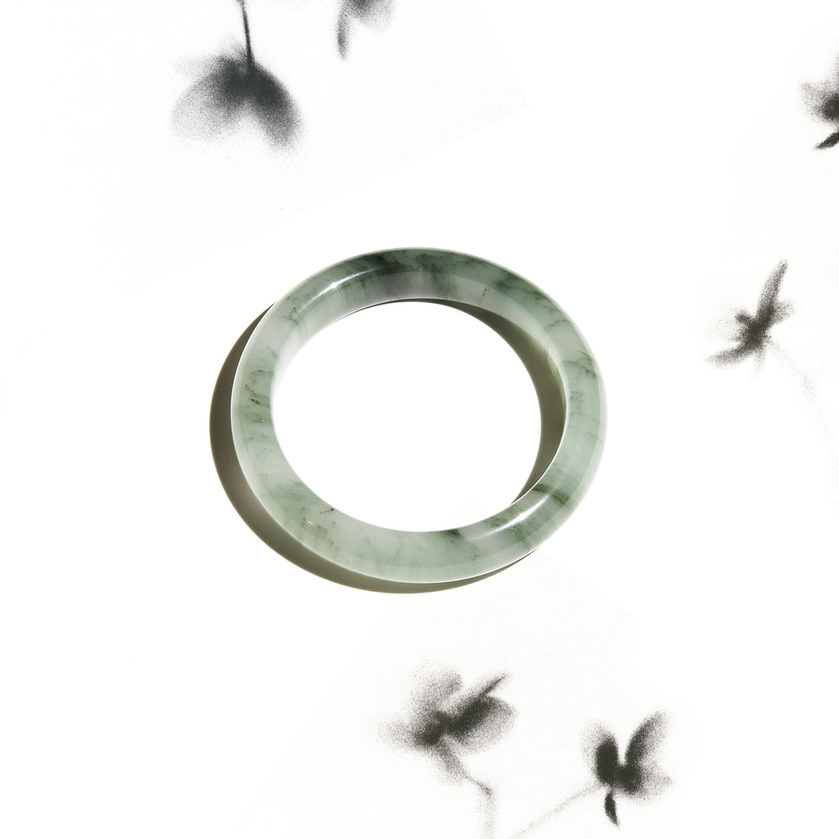 Born Once | "Hidden Stream" - Tianshan Jade Bangle Classic Round
