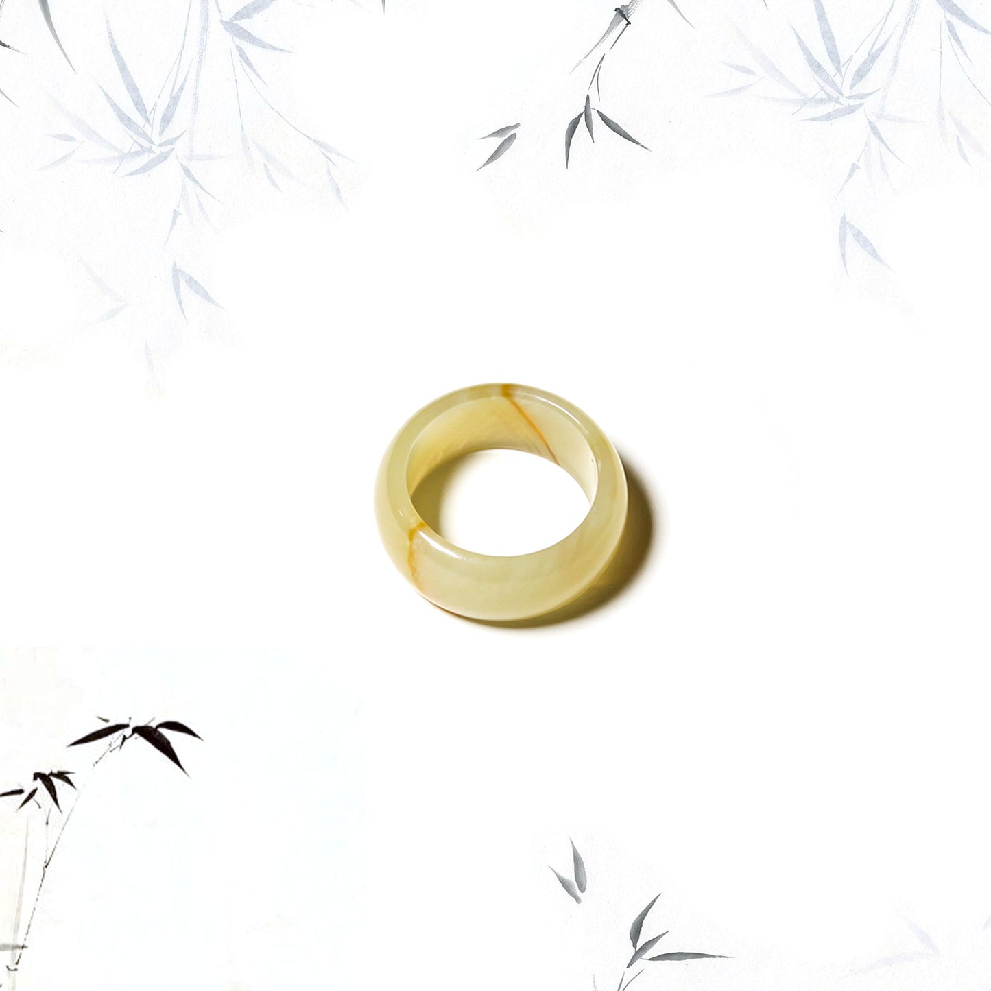 Born Once | "Honey" Serpentine Jade Band Ring