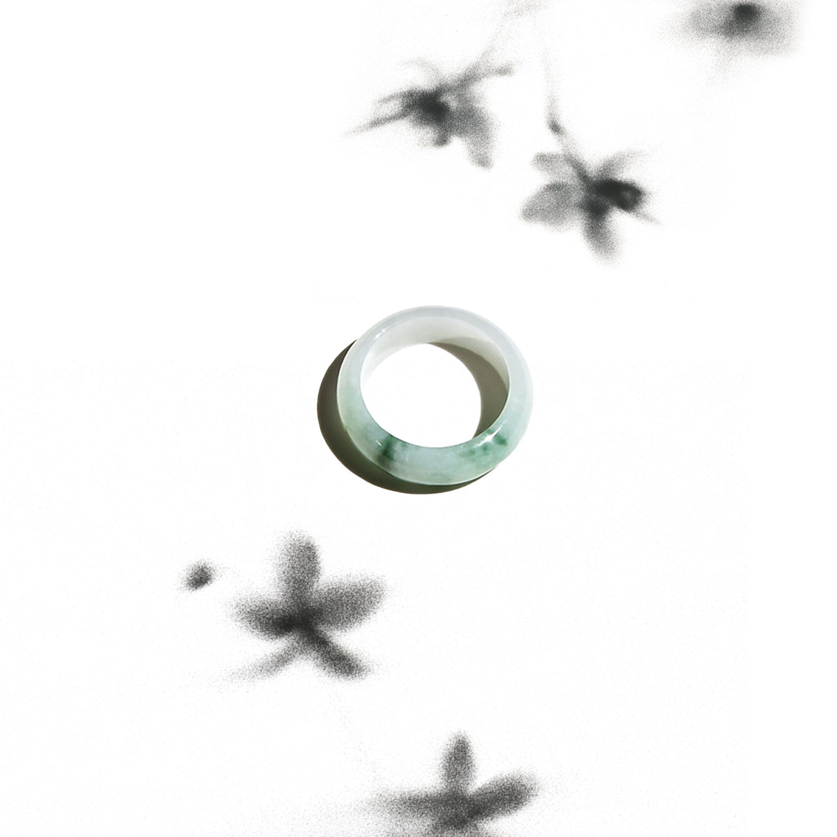Born Once | "Clear Pond" Mottled Jadeite Jade Ring