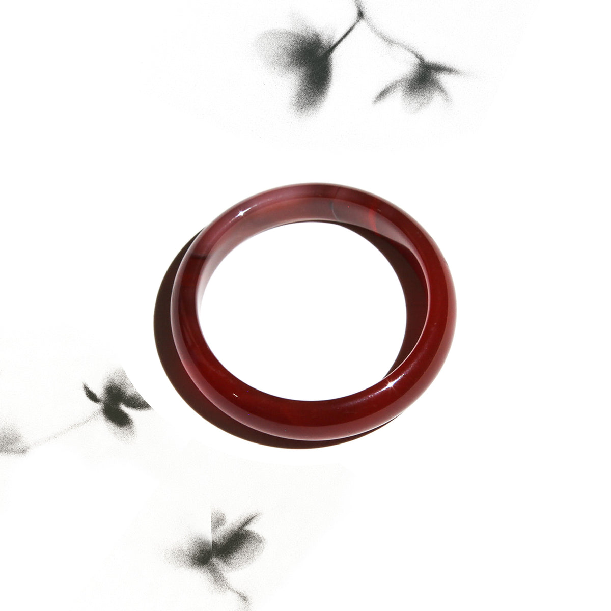 Born Once | "Crimson Moon" Carnelian Bangle Classic Round