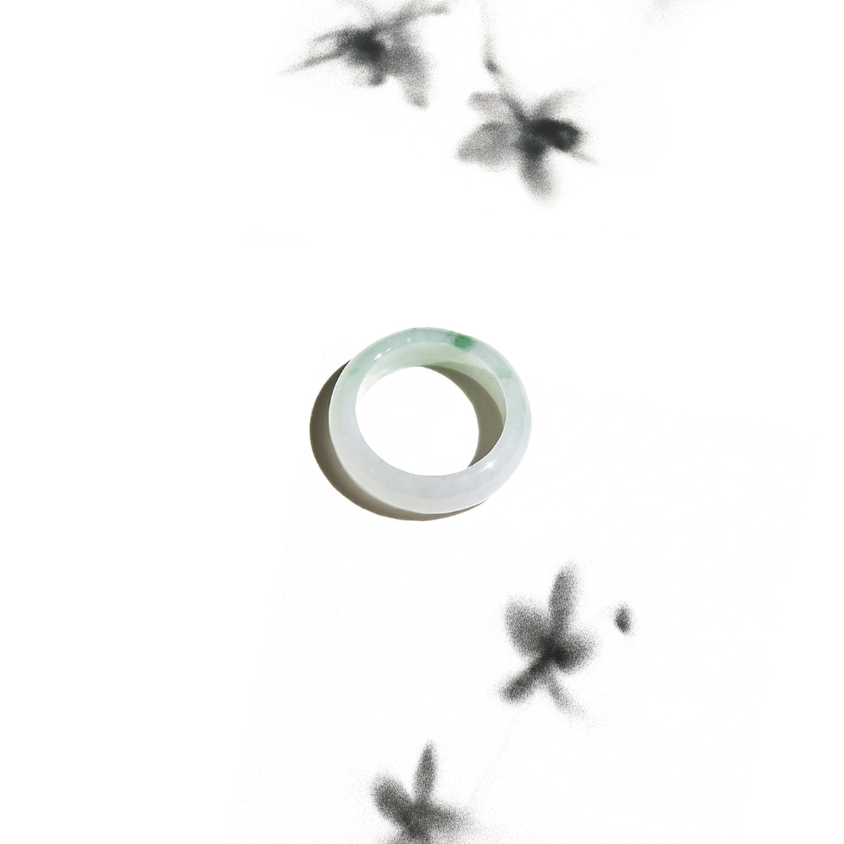 Born Once | "Emerald Touch" Mottled Jadeite Jade Ring