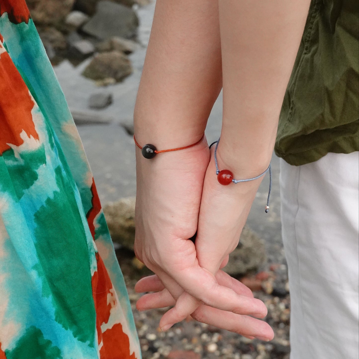 Threads Le Destin | Silver Obsidian Cord Bracelet - Protection