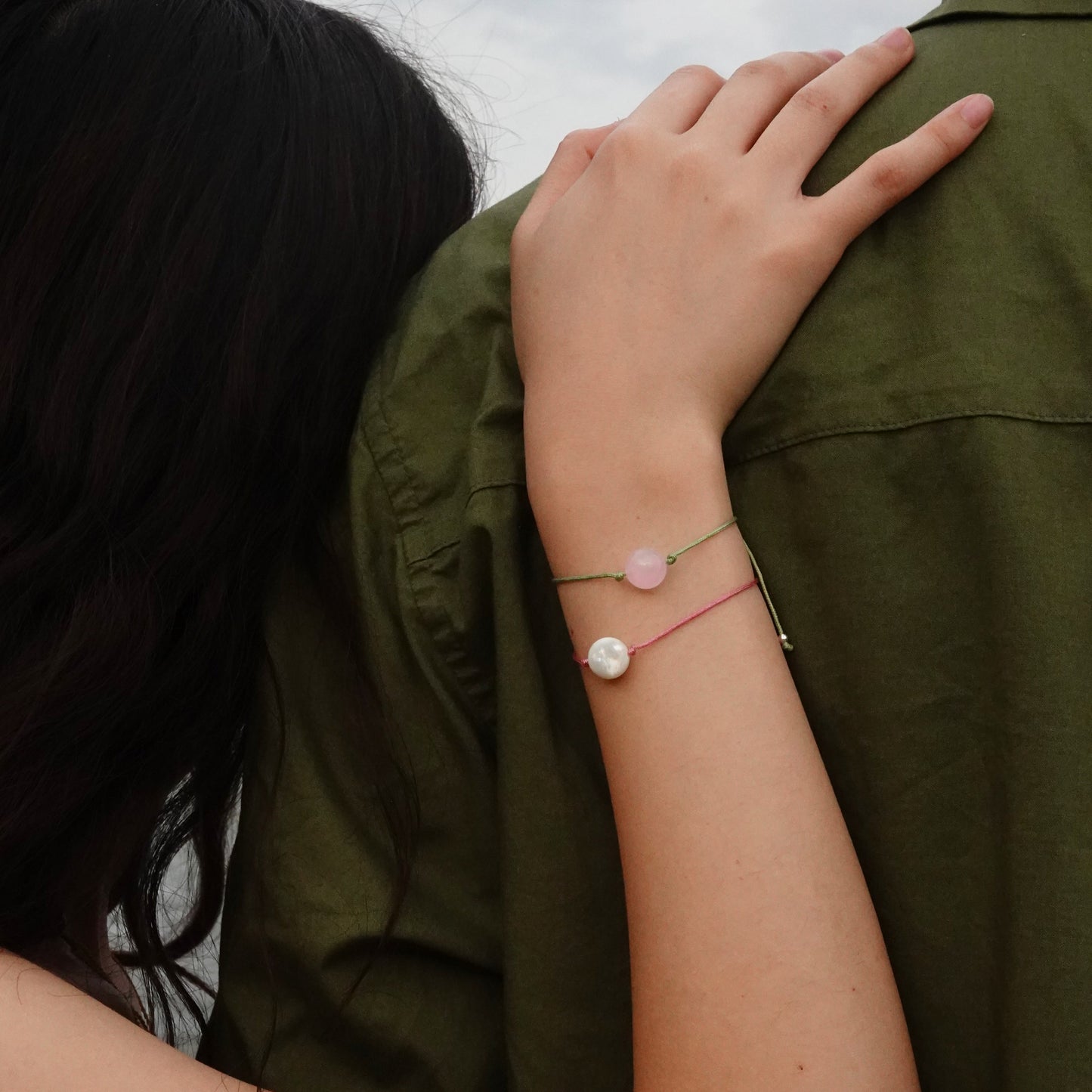 Threads Le Destin | Mother of Pearl Cord Bracelet - Serenity