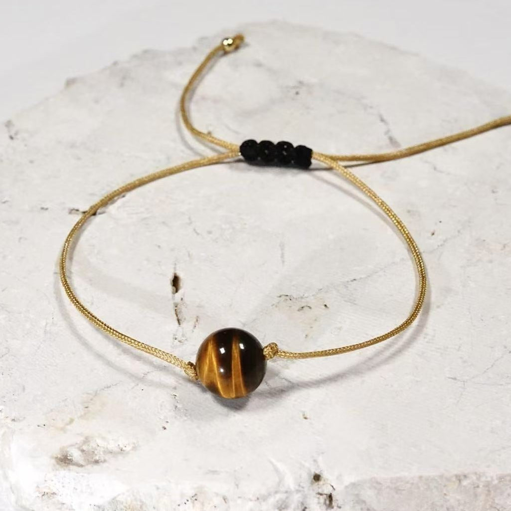 Threads Le Destin | Tiger's Eye Cord Bracelet - Confidence
