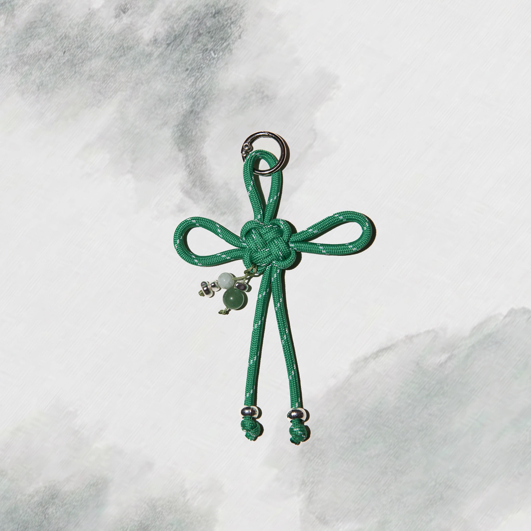 Jie | Fortune Knot Jade Bag Charm - Wood – Maison Third
