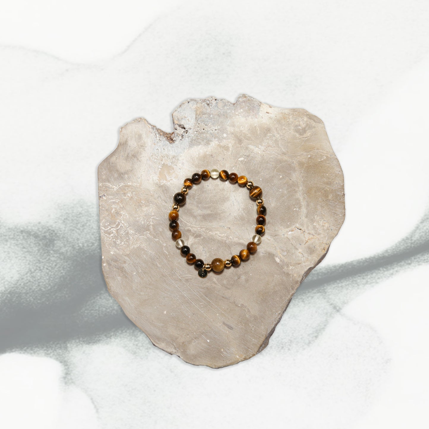 Earth's Vision Bracelet - Tiger's Eye Citrine Crystal