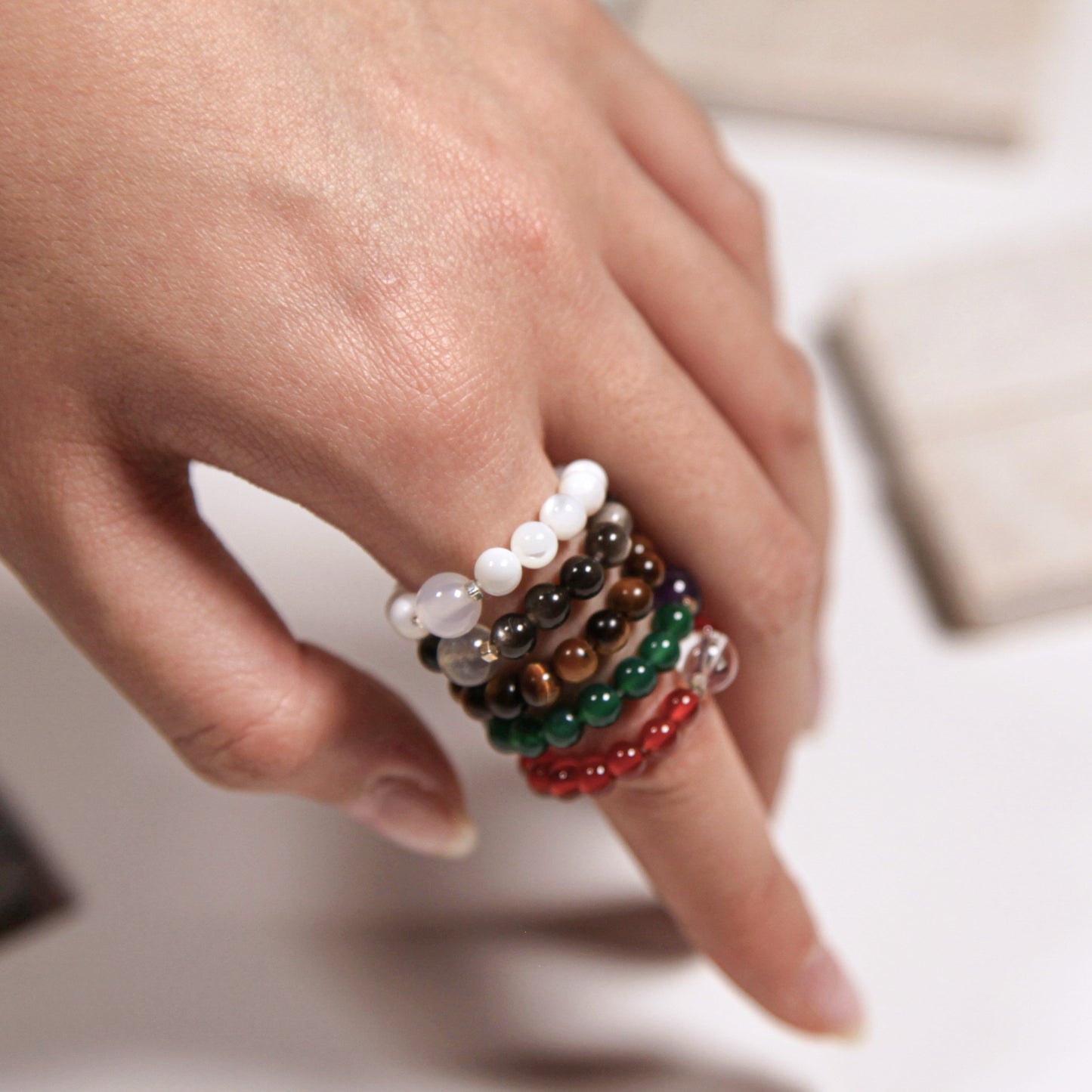 Earth's Vision Ring Tiger's Eye