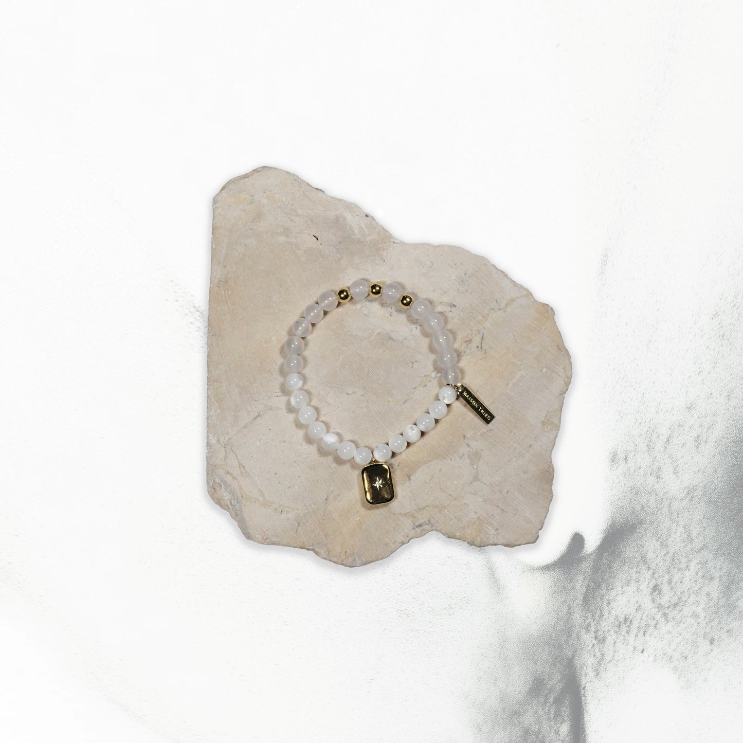 Pure Lumina Bracelet Mother of Pearl White Jade