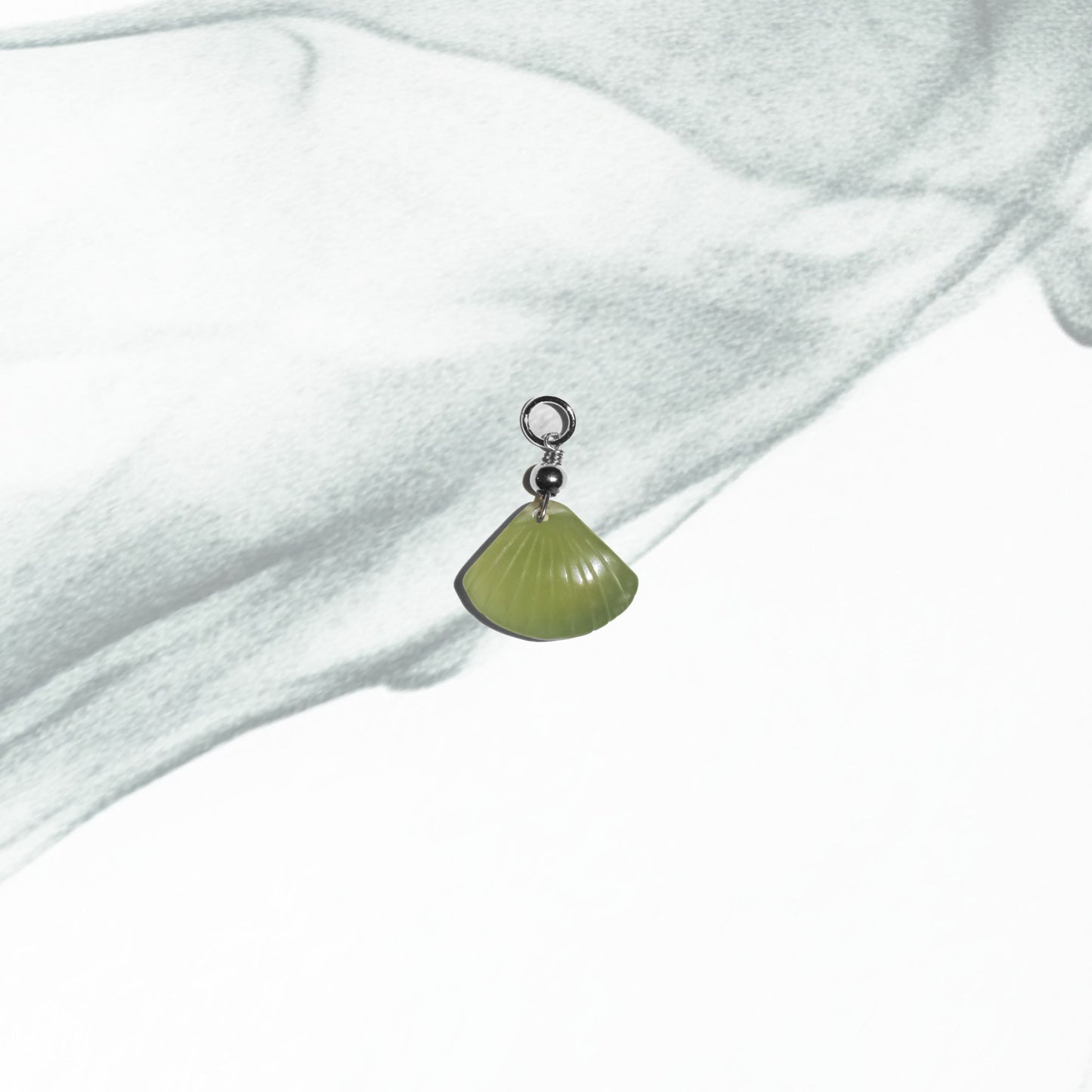 Sea Shell - Serpentine Jade Charm