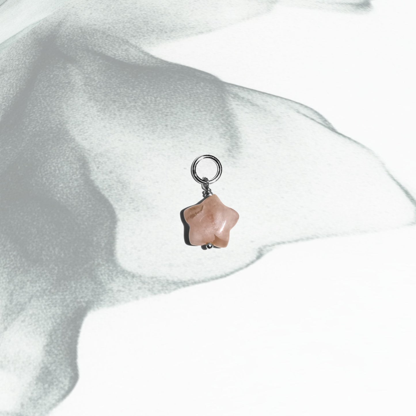 Little Star - Sakura Agate Charm