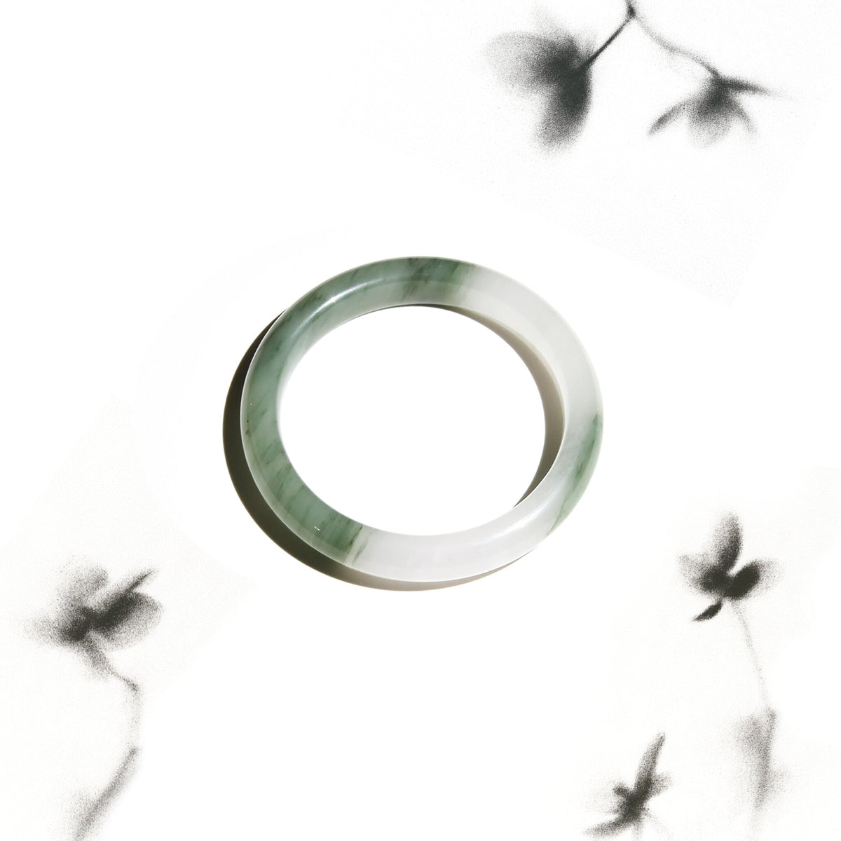 Born Once | "Green Shore" - Tianshan Jade Bangle Classic Round