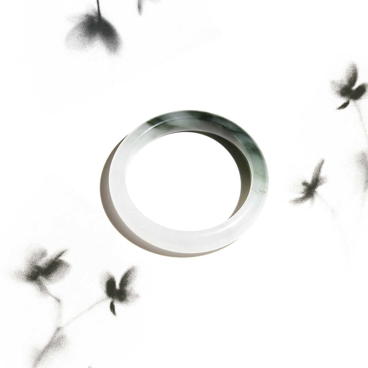 Born Once | "Between Mountains & Water" - Tianshan Jade Bangle Classic Round