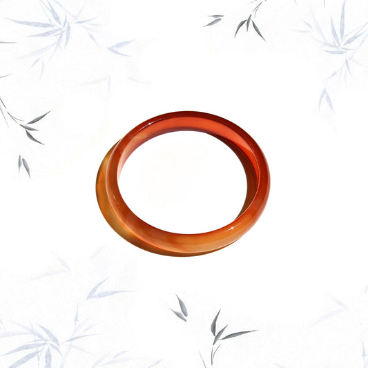 Born Once | "Rock Sugar" Carnelian Bangle Classic Round