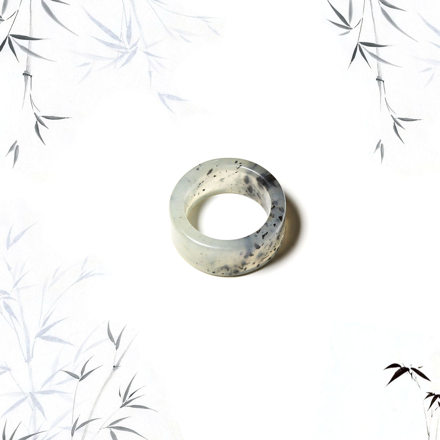 Born Once | "Riverbed" Serpentine Jade Band Ring