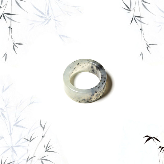 Born Once | "Riverbed" Serpentine Jade Band Ring
