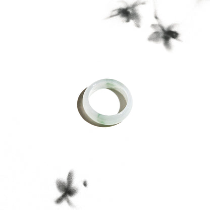 Born Once | "Tea Leaves" Mottled Jadeite Jade Ring