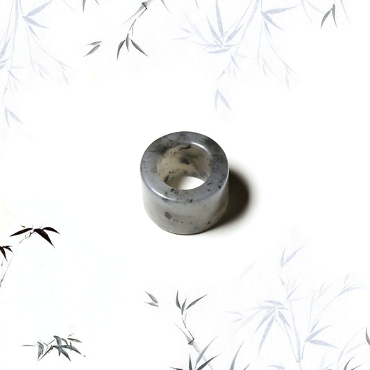 Born Once | "Ink Stone" Serpentine Jade Band Ring