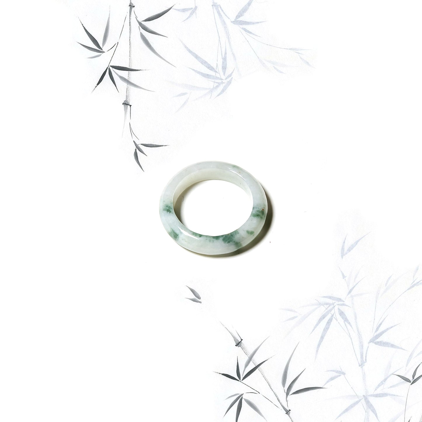 Born Once | "Jade Cloud" Mottled Jadeite Jade Ring