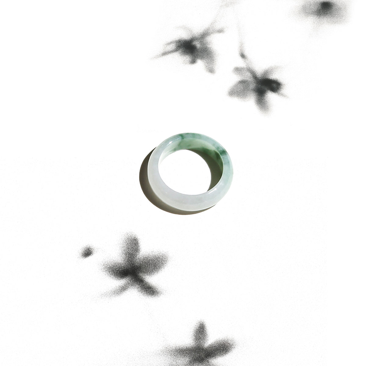 Born Once | "Clear Pond" Mottled Jadeite Jade Ring