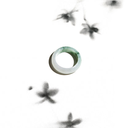 Born Once | "Clear Pond" Mottled Jadeite Jade Ring