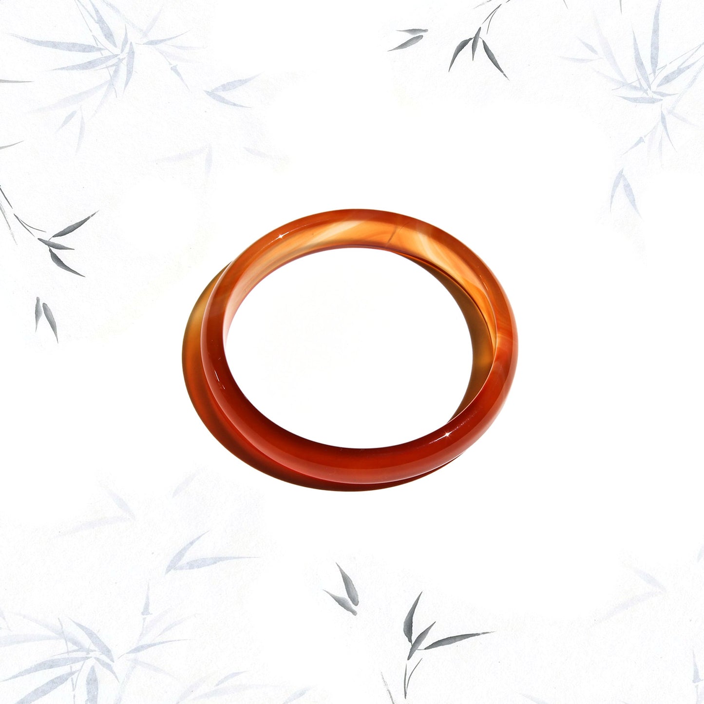 Born Once | "Rock Sugar" Carnelian Bangle Classic Round