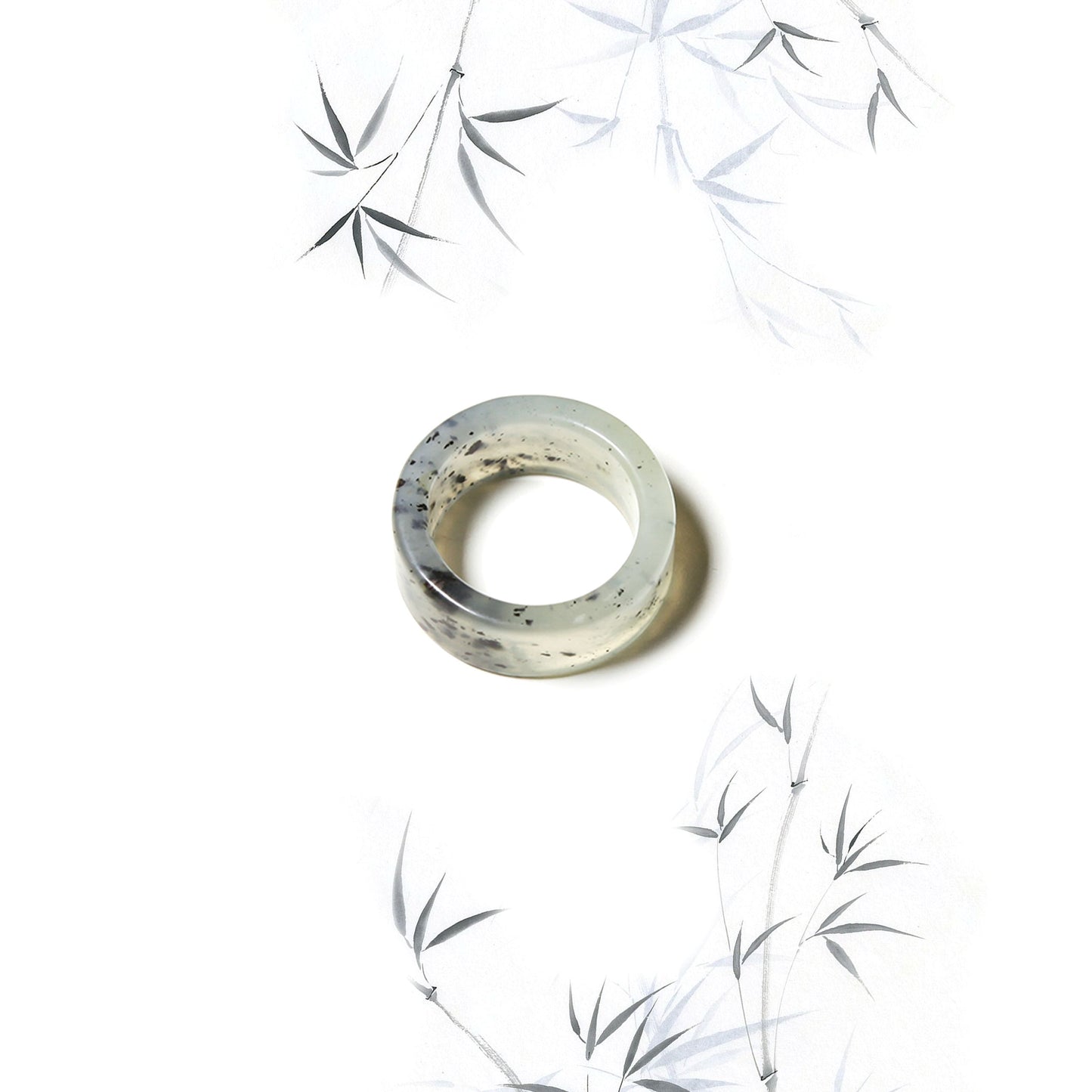 Born Once | "Riverbed" Serpentine Jade Band Ring