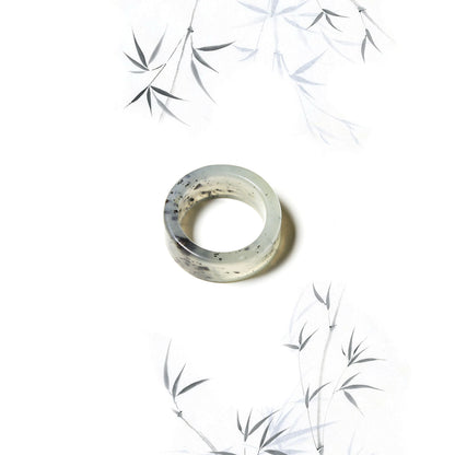 Born Once | "Riverbed" Serpentine Jade Band Ring