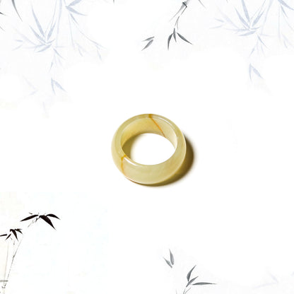 Born Once | "Honey" Serpentine Jade Band Ring