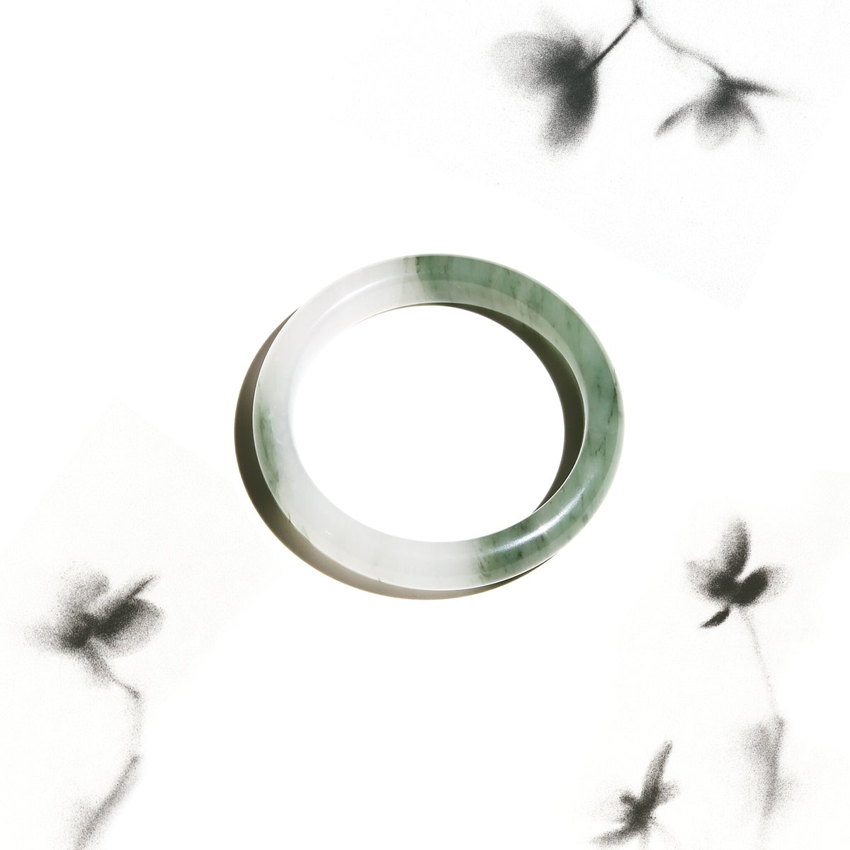Born Once | "Green Shore" - Tianshan Jade Bangle Classic Round