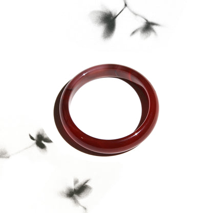 Born Once | "Crimson Moon" Carnelian Bangle Classic Round