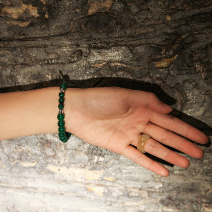 Jade Iride Bracelet - Malachite Green Chalcedony