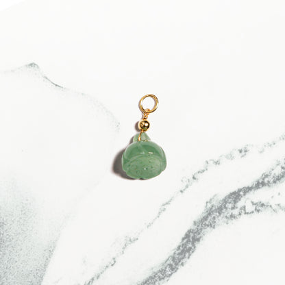 Lotus Pod - Jade Stone Charm