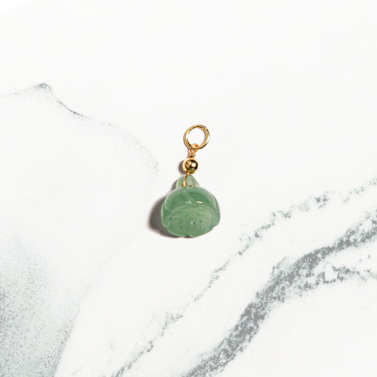 Lotus Pod - Jade Stone Charm