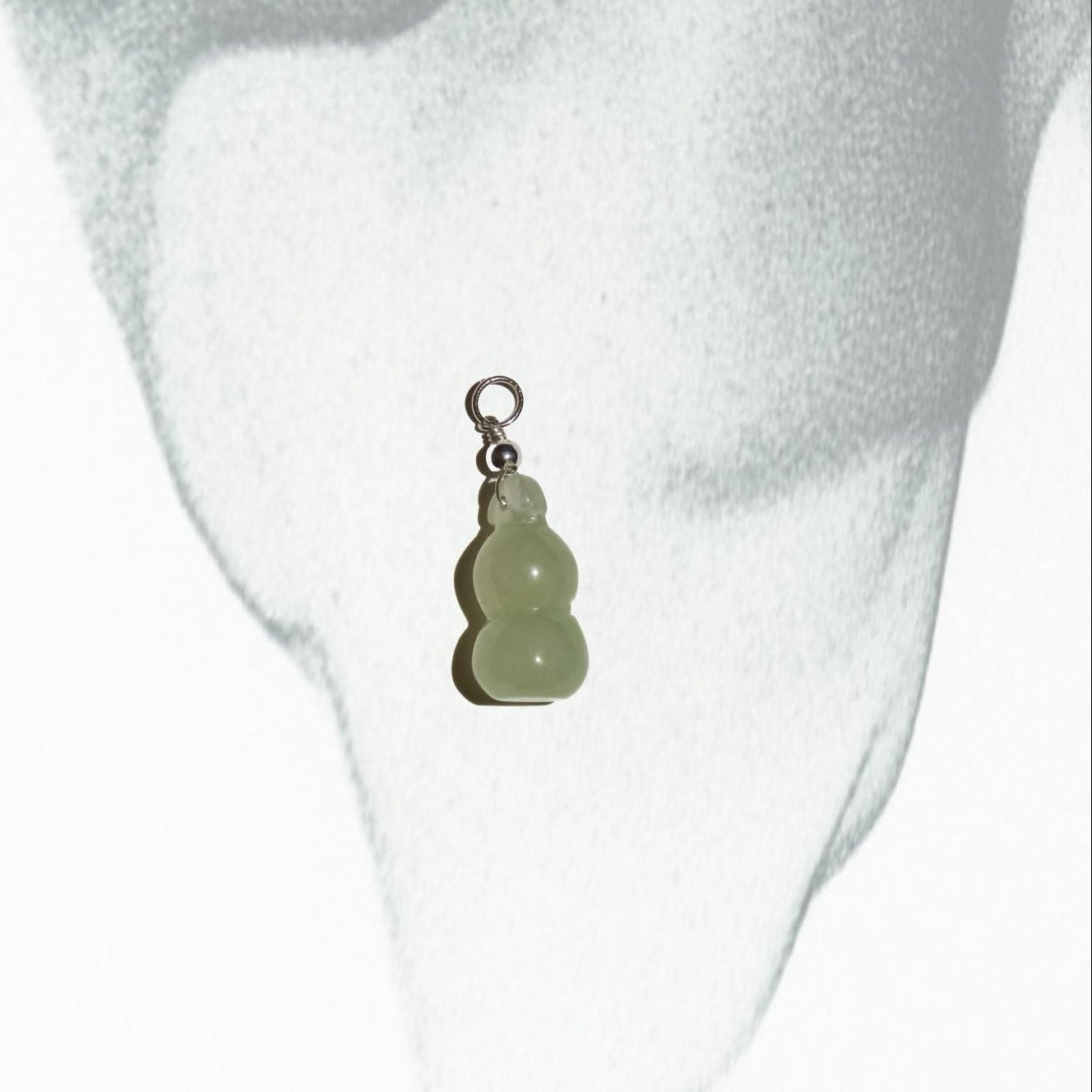 Hu Lu Gourd - Serpentine Jade Charm