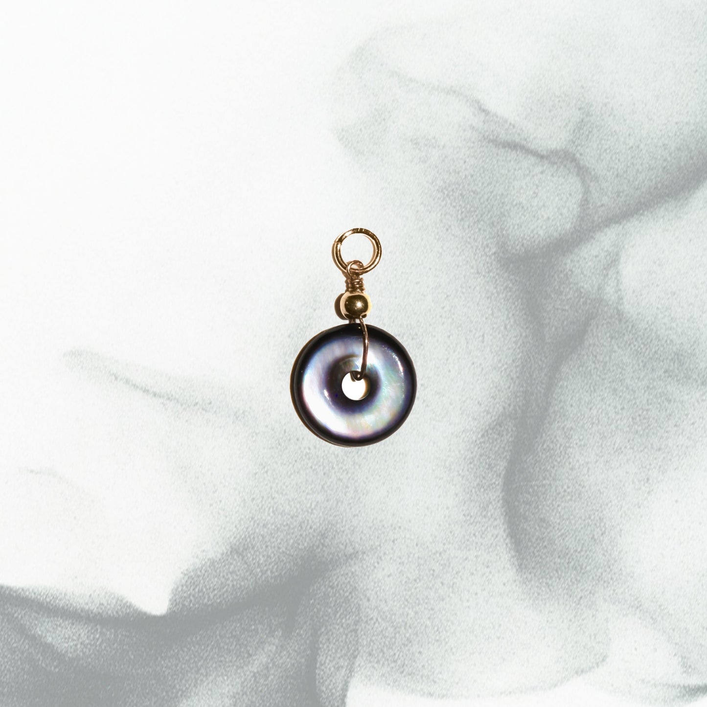 Ping An | Black Mother of Pearl Peace Buckle Charm