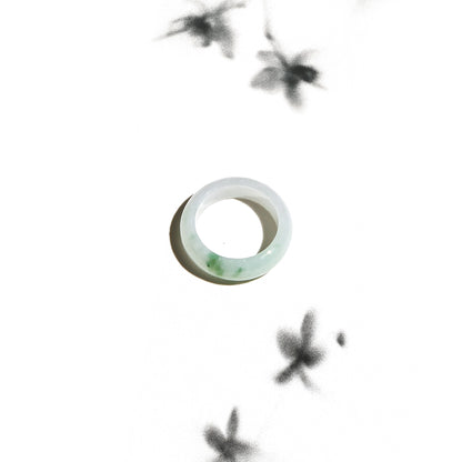 Born Once | "Emerald Touch" Mottled Jadeite Jade Ring