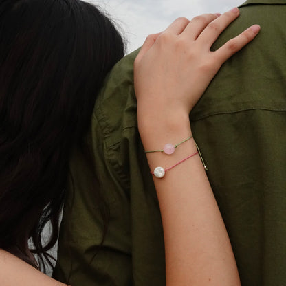 Threads Le Destin | Mother of Pearl Cord Bracelet - Serenity