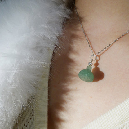 Lotus Pod - Jade Stone Charm