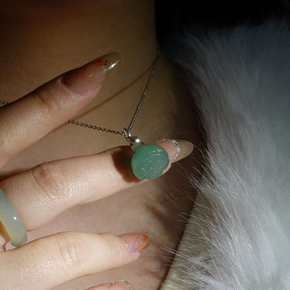 Lotus Pod - Jade Stone Charm