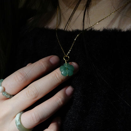 Plum Blossom - Jade Stone Charm