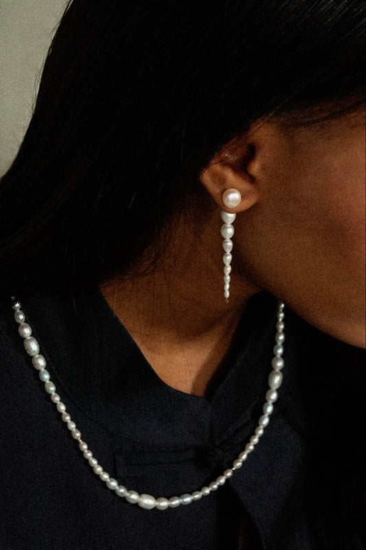Yu Lin Ling | Multi-Way Raindrop Pearl Earrings