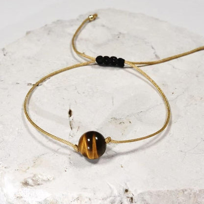Threads Le Destin | Tiger's Eye Cord Bracelet - Confidence