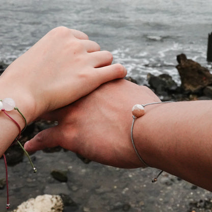 Threads Le Destin | Sakura Agate Cord Bracelet - Bloom
