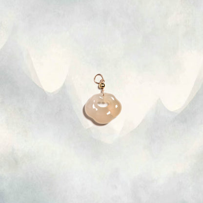 Yun | Honey Chalcedony Mini Cloud Lock Charm - Earth