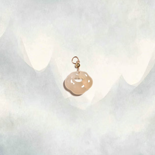 Yun | Honey Chalcedony Mini Cloud Lock Charm - Earth