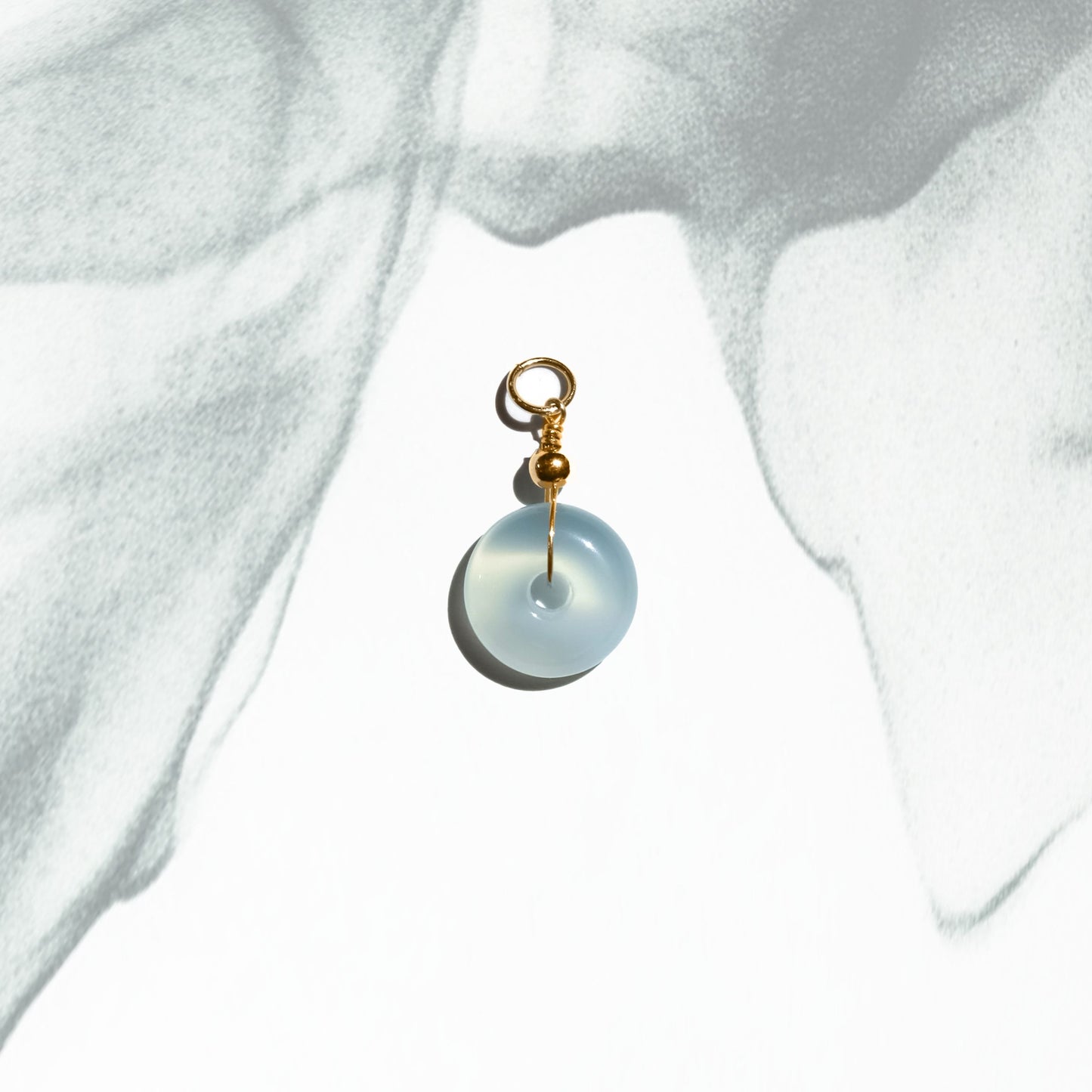 Ping An | Blue Chalcedony Peace Buckle Charm