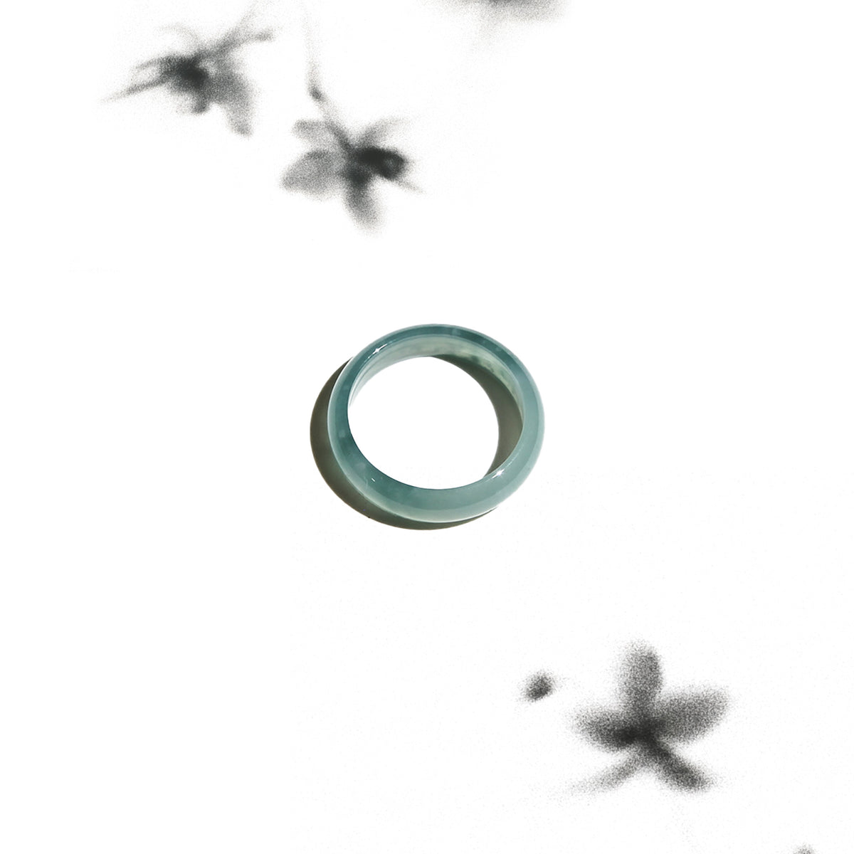 Born Once | Blue Water Jadeite Ring - Wide