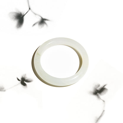 Born Once | "Spring Bud" - Tianshan Jade Bangle Classic Round