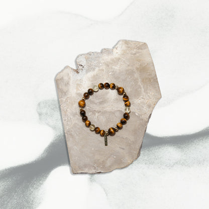 Earth's Vision Bracelet - Tiger's Eye Citrine Crystal